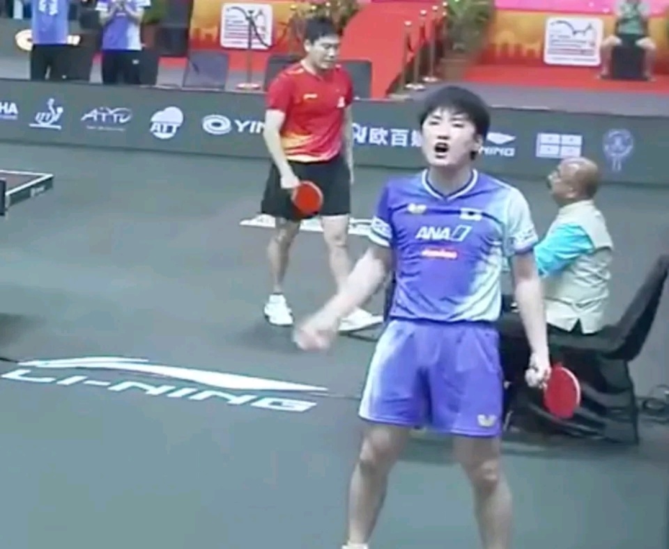 击败王楚钦, 北京时间